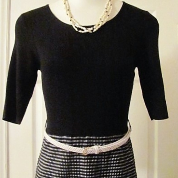 Freshman 1996 Dresses | Freshman 1996 Sweater Dress | Color: Black/White | Size: Mj | Luludevean's Closet